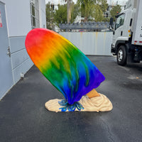 Giant Rainbow Ice Cream Popsicle Over Sized Statue