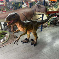 Deinonychus Dinosaur Life Size Statue - LM Treasures 