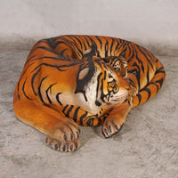 Bengal Tiger With Cub Life Size Statue