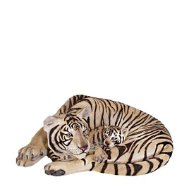 Siberian Tiger With Cub Life Size Statue