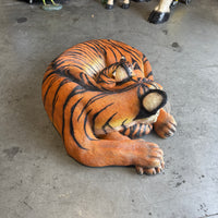 Bengal Tiger With Cub Life Size Statue