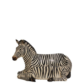 Zebra Bench Life Size Statue - LM Treasures 