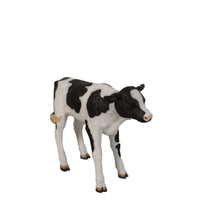 New Born Holstein Calf Life Size Statue