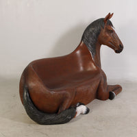 Horse Bench Life Size Statue