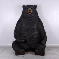 Jumbo Black Bear Life Size Statue