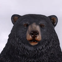 Jumbo Black Bear Life Size Statue