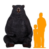 Jumbo Black Bear Life Size Statue