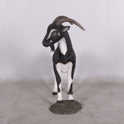 Black Billy Goat Life Size Statue - LM Treasures 