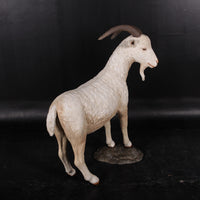 Cream Billy Goat Life Size Statue - LM Treasures 