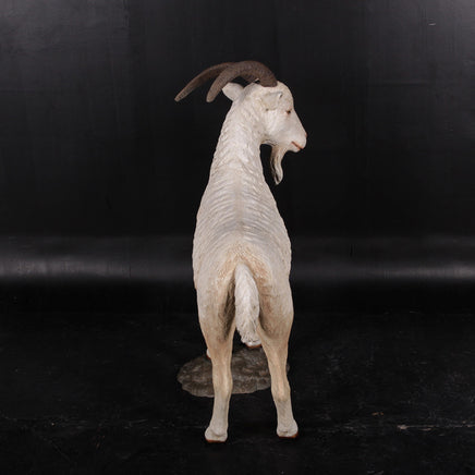 Cream Billy Goat Life Size Statue - LM Treasures 