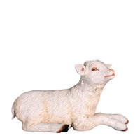 Baby Goat Laying Life Size Statue