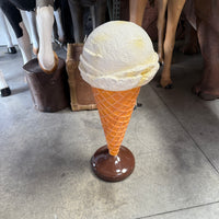 One Scoop Vanilla Ice Cream Over Sized Statue