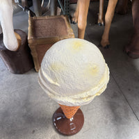 One Scoop Vanilla Ice Cream Over Sized Statue