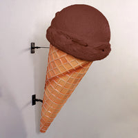 Hanging One Scoop Chocolate Ice Cream Over Sized Statue