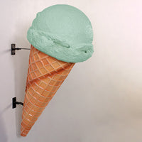 Hanging One Scoop Mint Ice Cream Over Sized Statue