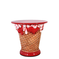 Strawberry Ice Cream Table Statue