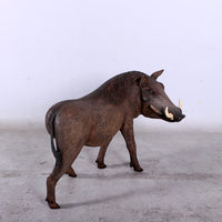 Wild African Warthog Life Size Statue