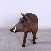 Wild African Warthog Life Size Statue