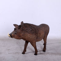 Wild African Warthog Life Size Statue