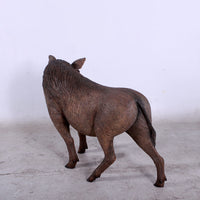 Wild African Warthog Life Size Statue