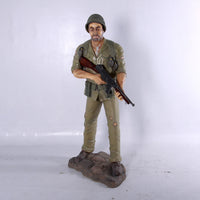 Soldier WWII Life Size Military Statue - LM Treasures 