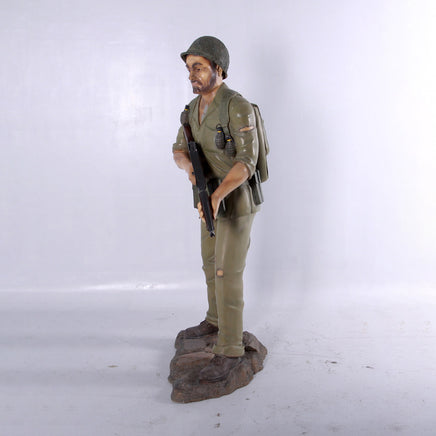 Soldier WWII Life Size Military Statue - LM Treasures 