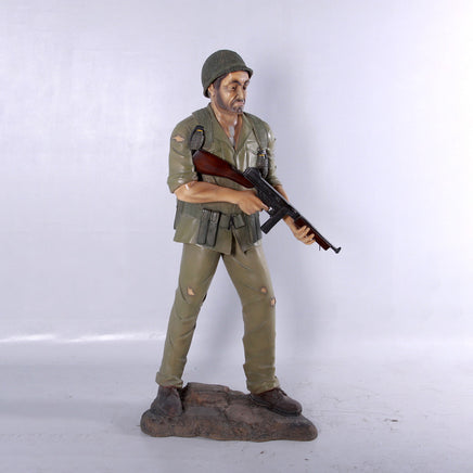 Soldier WWII Life Size Military Statue - LM Treasures 