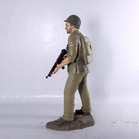 Soldier WWII Life Size Military Statue - LM Treasures 