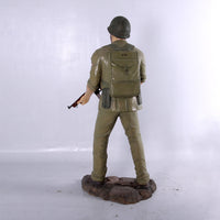 Soldier WWII Life Size Military Statue - LM Treasures 