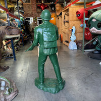 Green Soldier WWII Life Size Military Statue