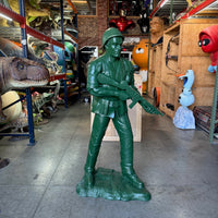 Green Soldier WWII Life Size Military Statue