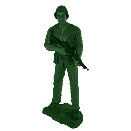 Green Soldier WWII Life Size Military Statue