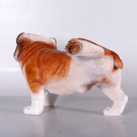 Bulldog Peeing Life Size Statue - LM Treasures 