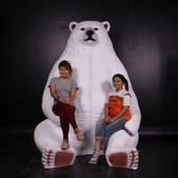 Jumbo Polar Bear Statue