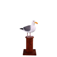 Seagull On Post Life Size Statue