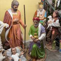 Nativity Set of 8 Life Size Resin Christmas Statues