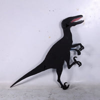 Blue Deinonychus Dinosaur Wall Decor Life Size Statue