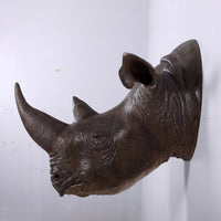 Large Rhinoceros Head Life Size Statue