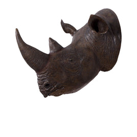 Large Rhinoceros Head Life Size Statue