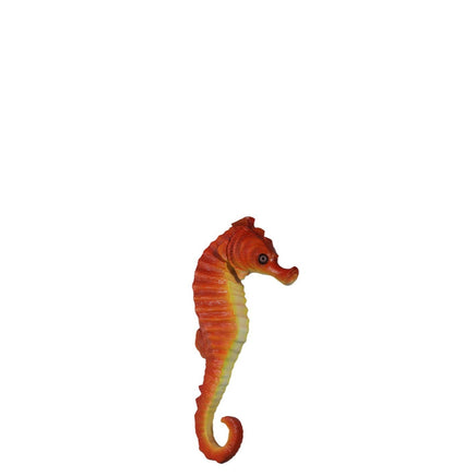 Small Red Seahorse Statue - LM Treasures 