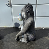 Mandrill Monkey Life Size Statue