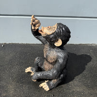 Boozy Monkey Chimpanzee Life Size Statue