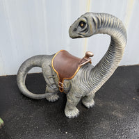 Baby Apatosaurus Dinosaur With Saddle Life Size Statue