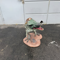 Baby T-Rex Dinosaur With Saddle Life Size Statue