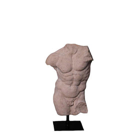 Andrea Male Stone Torso Life Size Statue