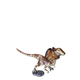 Baby Dilophosaurus Dinosaur Life Size Statue