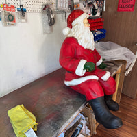 Sitting Santa Claus Small Christmas Statue