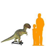 Baby T-Rex Dinosaur On Base Life Size Statue