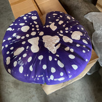 Purple Single Split Mushroom Stool Over Sized Statue