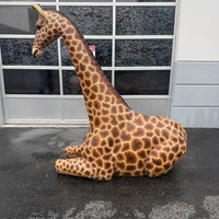 Sitting Giraffe Life Size Statue